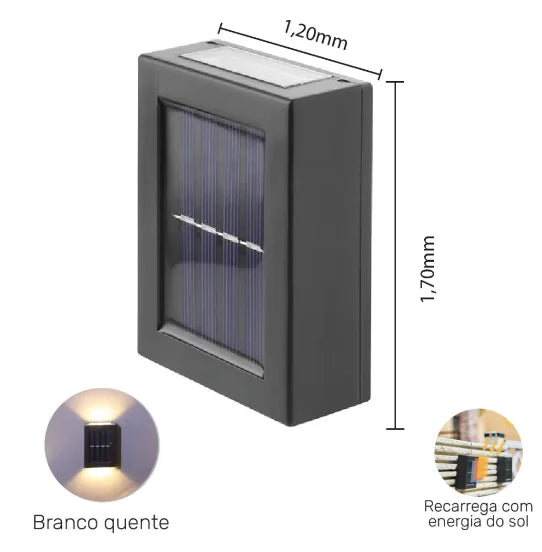 Arandela Solar para Ambientes Externos