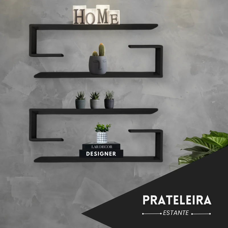 Prateleira Modular KeLan - Estilo Moderno