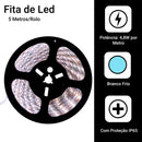 Fita de LED 5050 - 5 Metros, 300 LEDs, Branco Frio