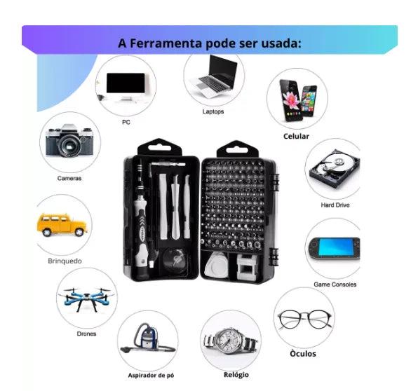 Kit de Chaves de Fenda de Precisão