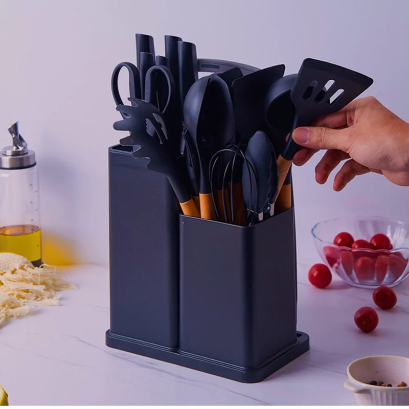 Conjunto de Utensílios de Cozinha com 19 Peças