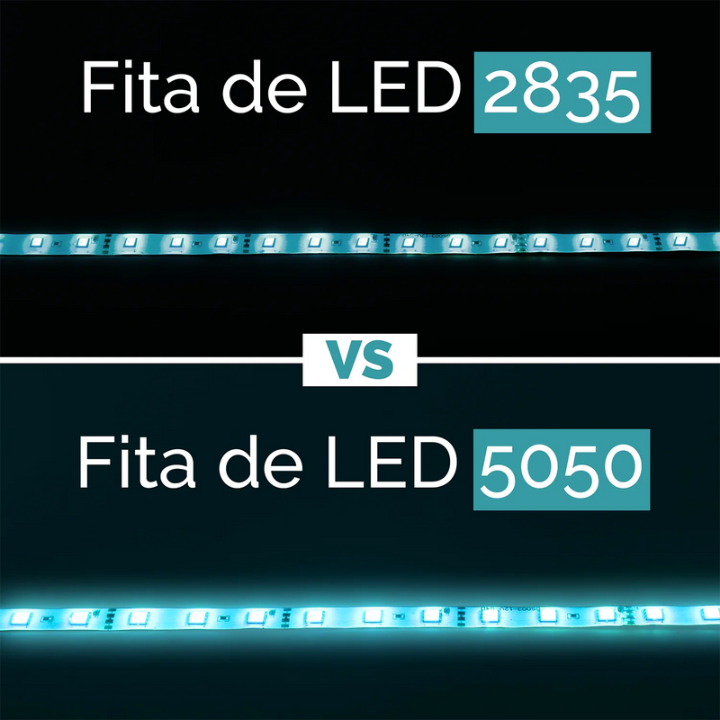 Fita de LED 5050 - 5 Metros, 300 LEDs, Branco Frio