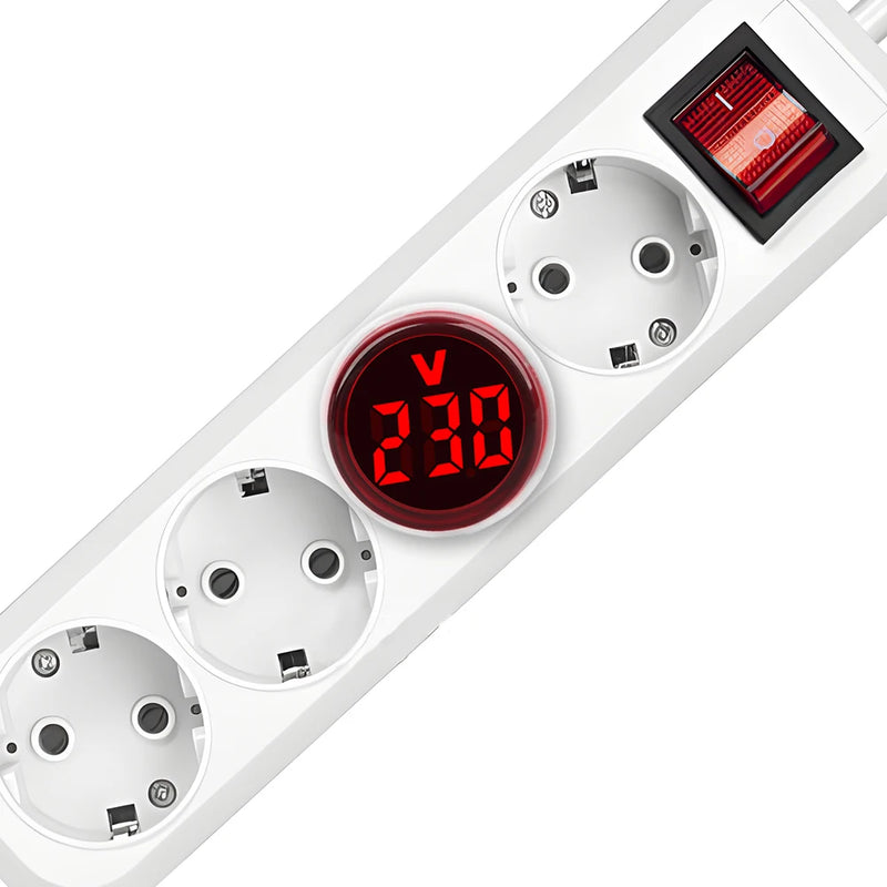 Voltímetro Digital AC 50-500V com Display LED