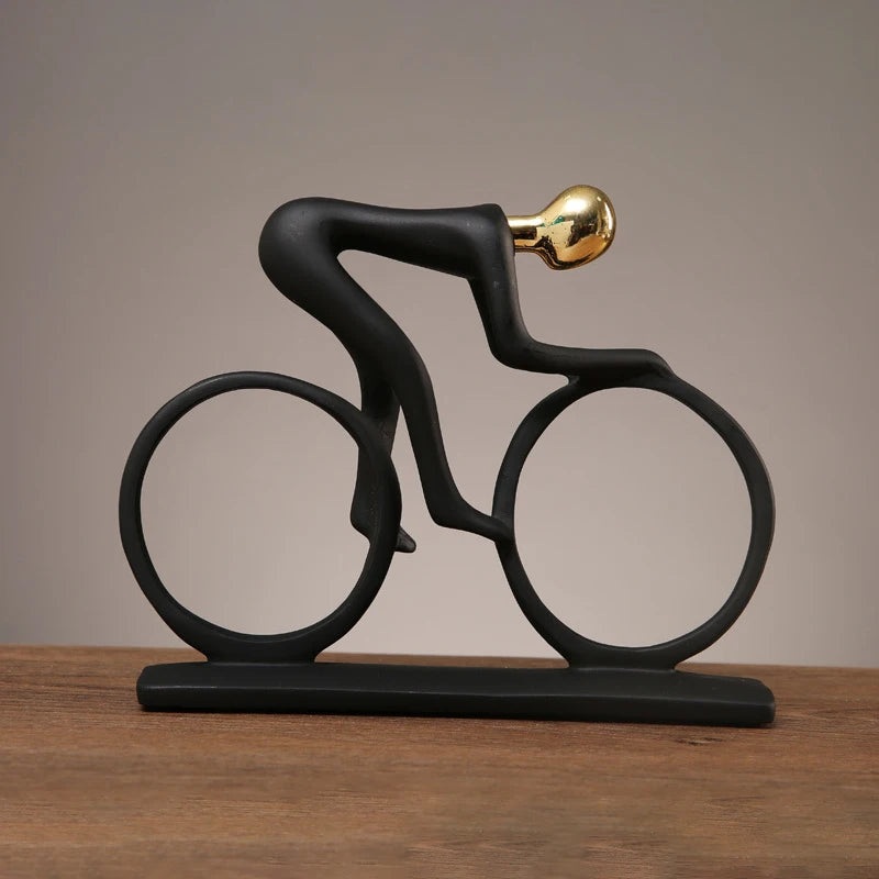 Escultura Moderna de Ciclista