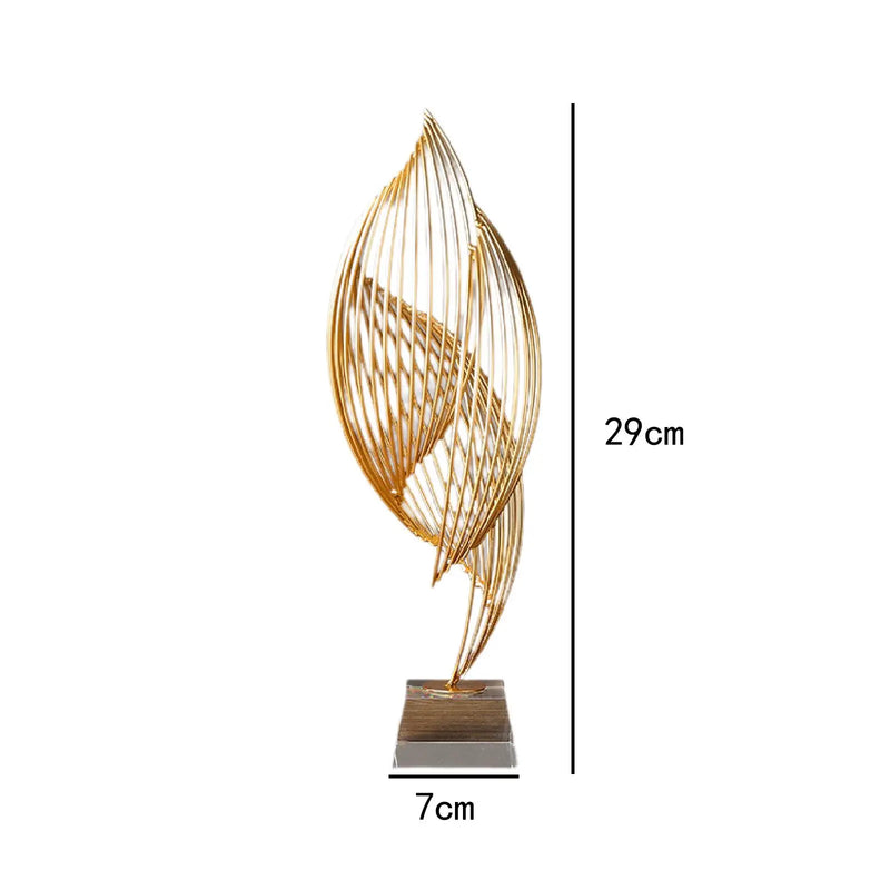 Escultura Moderna Homyl - Arte Abstrata em Metal