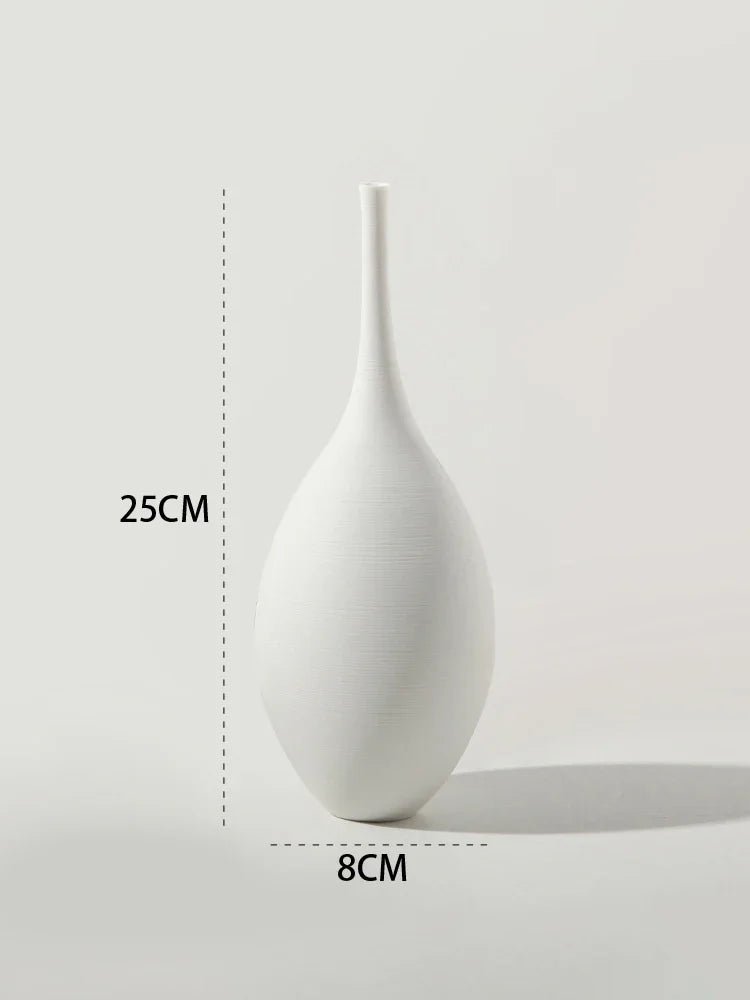 Vaso Zen Artesanal - Arte Minimalista Preto e Branco