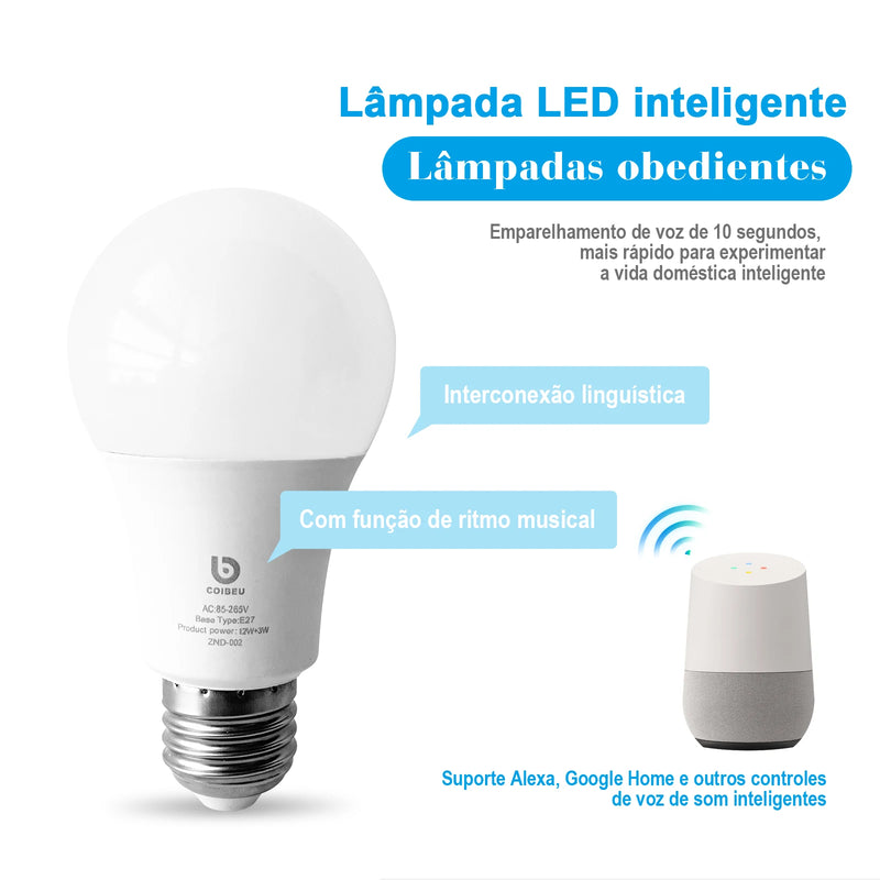 Lâmpadas LED Colorida