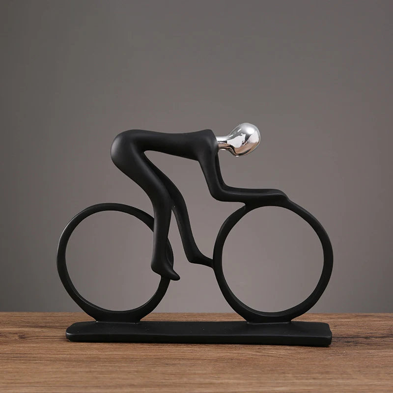 Escultura Moderna de Ciclista